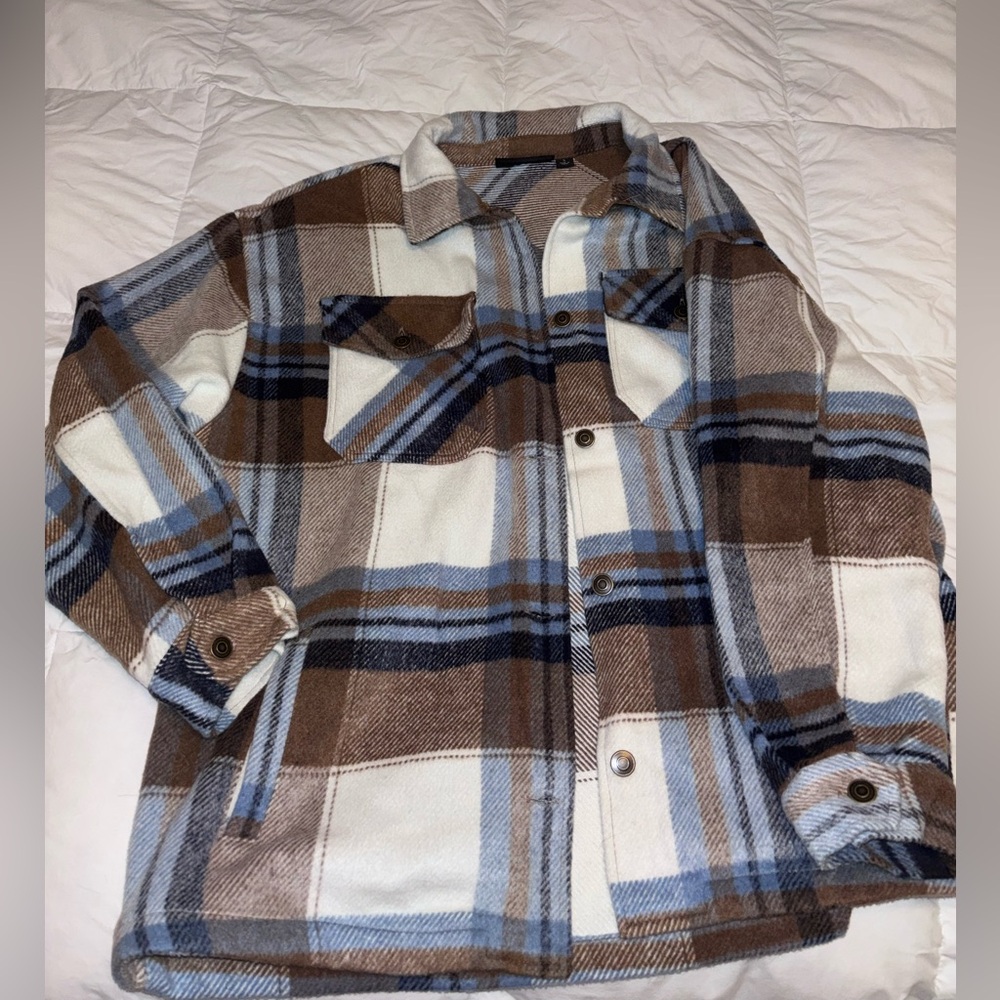 New York & Company Flannel Shacket